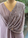 Light Mauve Shimmer Gown