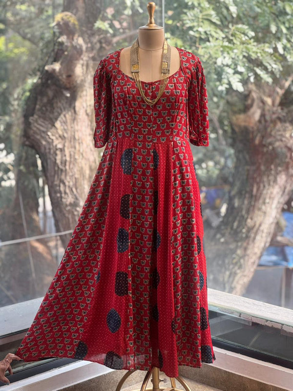 Red Printed Tunic