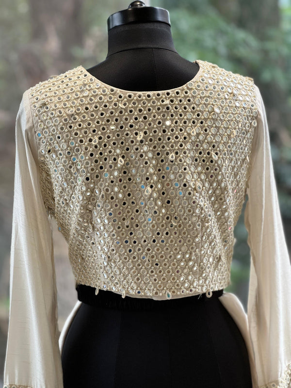 Off White Designer Made Cowl Skirt Set