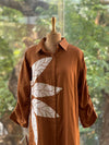 Brown Applique Tunic