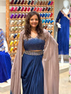 Blue Shaded Cape Set