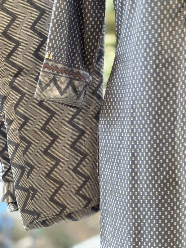 Grey Printed Co Ord