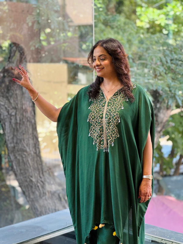 Bottle Green Kaftan Co Ord