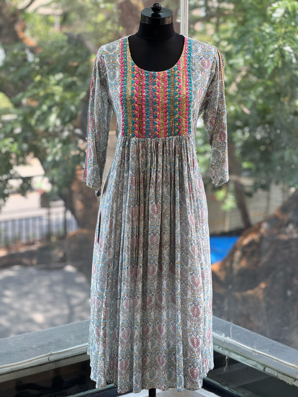 Gray Printed Co Ord