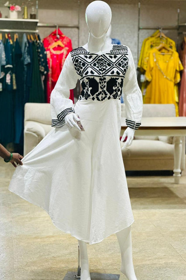 White Harem Style Jumpsuit