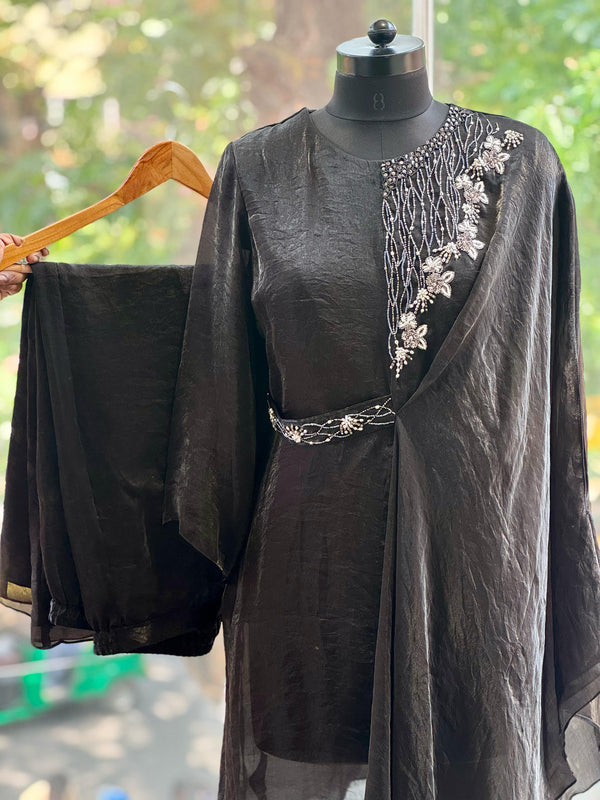 Black Tissue Co Ord
