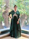 Green Intricate Work Gown
