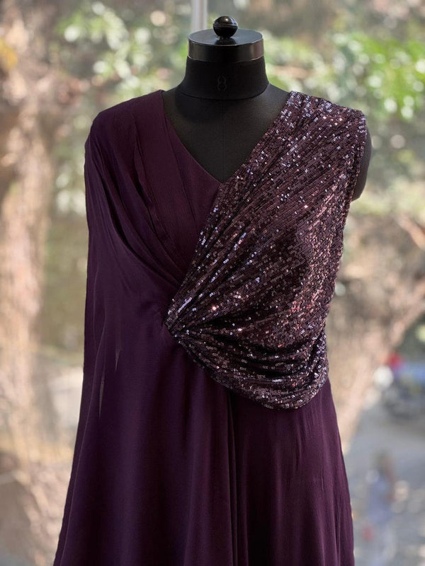 Purple Shimmer Gown