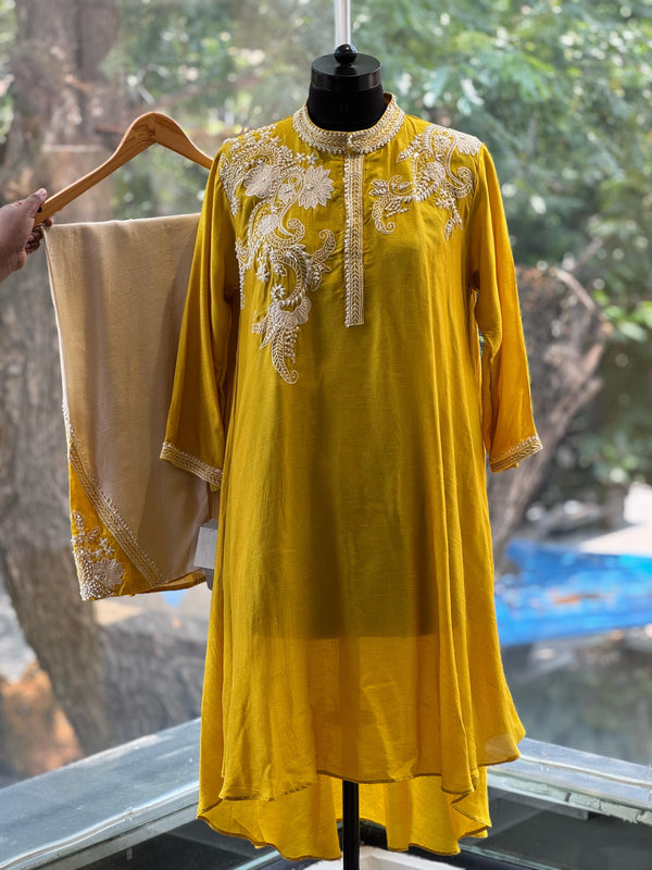 Yellow Asymmetrical Co Ord