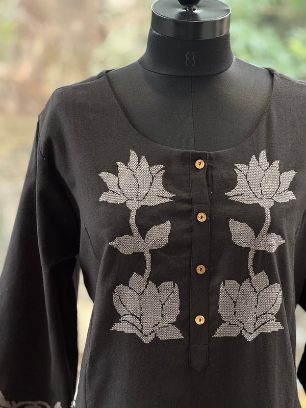 Black Cross Stich Co Ord