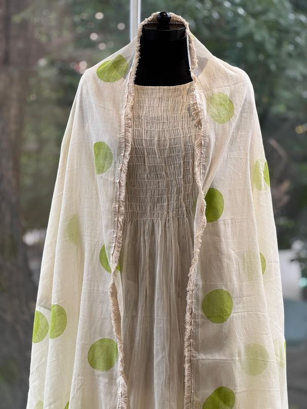 Polka Dot Dupatta Set