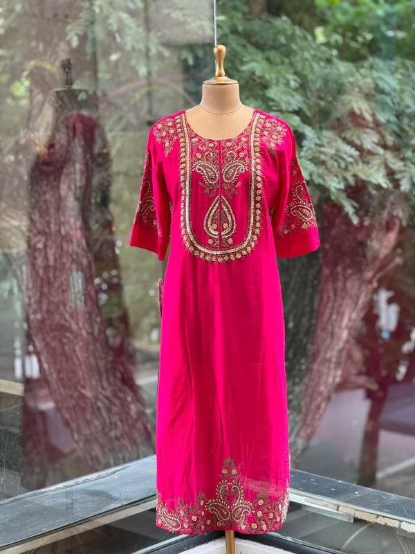 Pink Dupatta Set