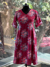Plum floral tunic
