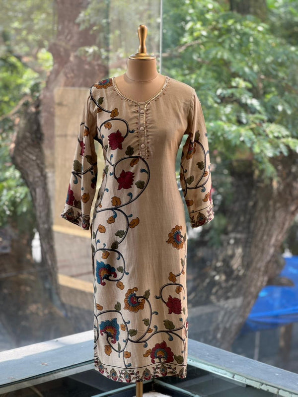 Brown Kalamkari Suit