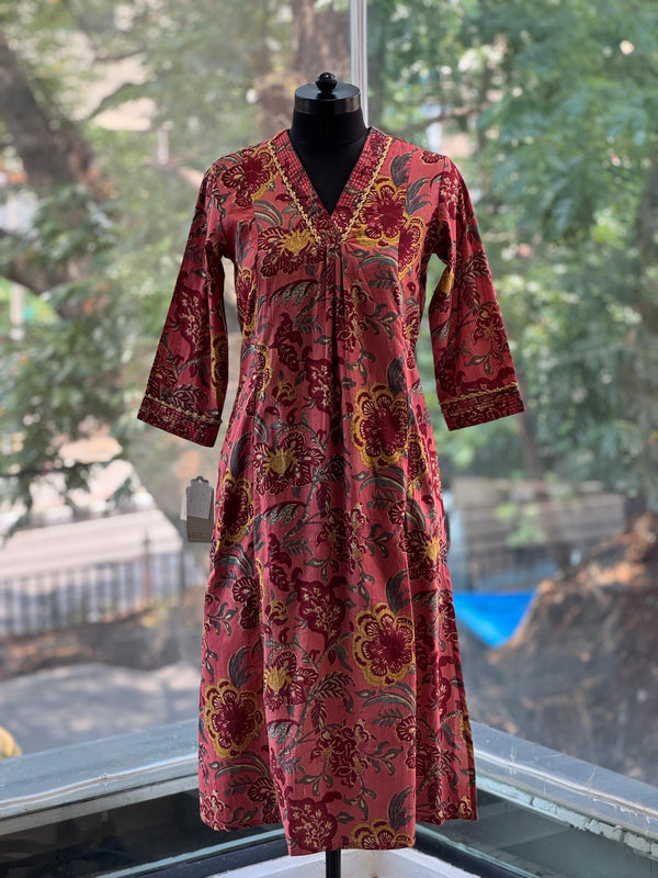 Peach Floral Tunic