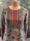Sea Green Printed Dupatta Set