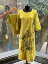 Greenish Yellow Embroidered Co Ord