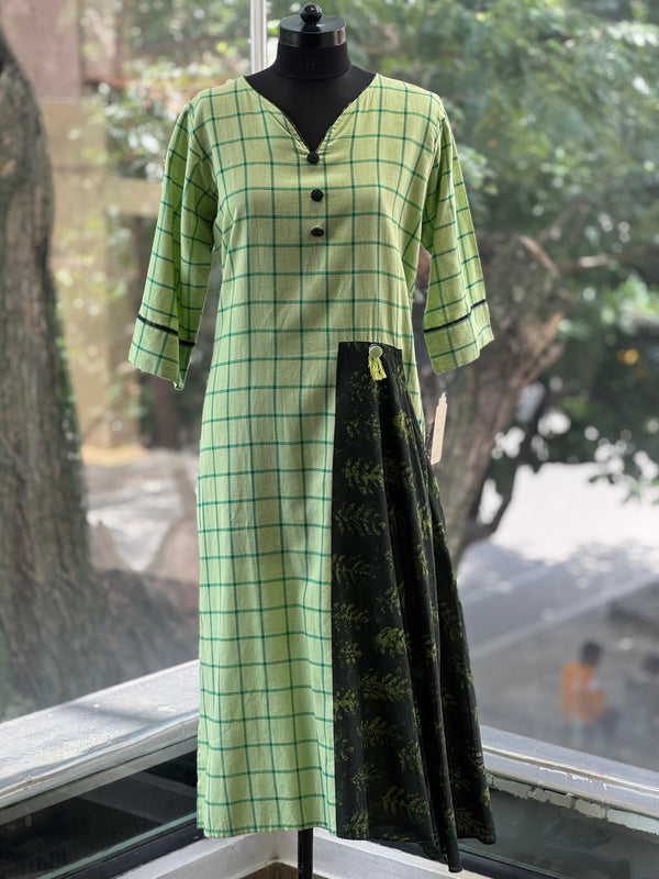 Green Checks Tunic