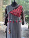 Gray Tassels Tunic