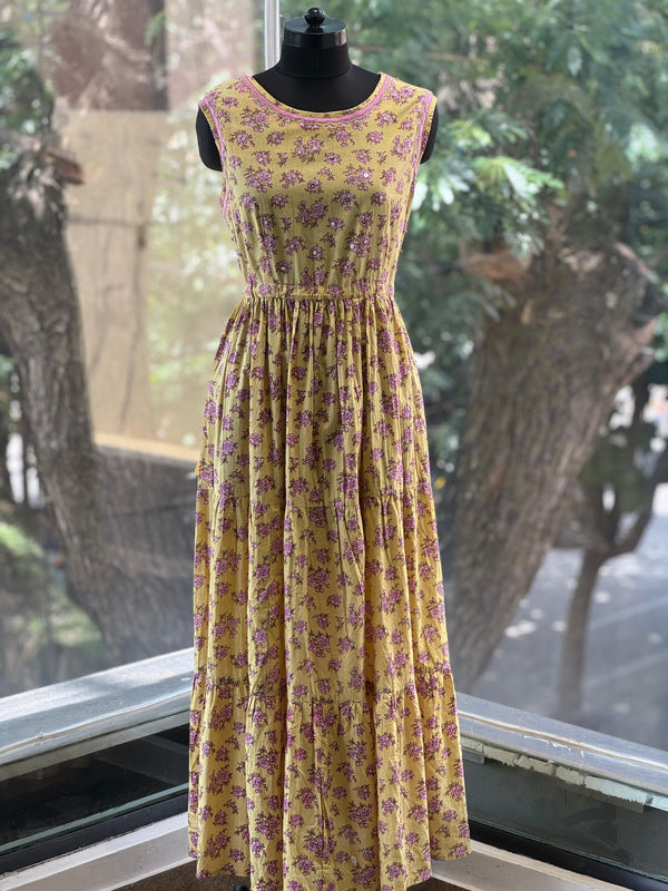 Yellow Floral Tunic