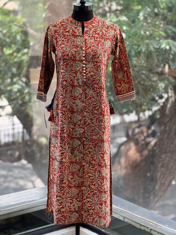 Maroon Printed Tunic